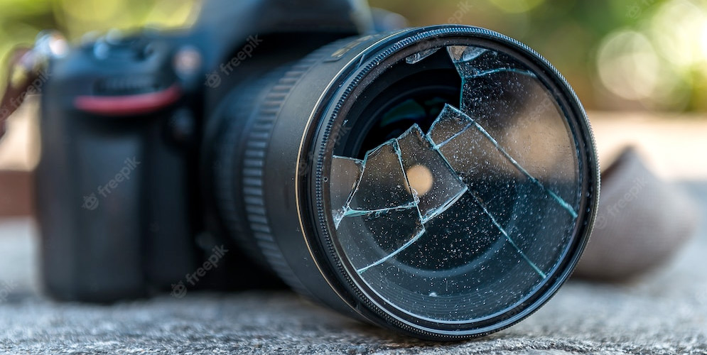 smashed camera